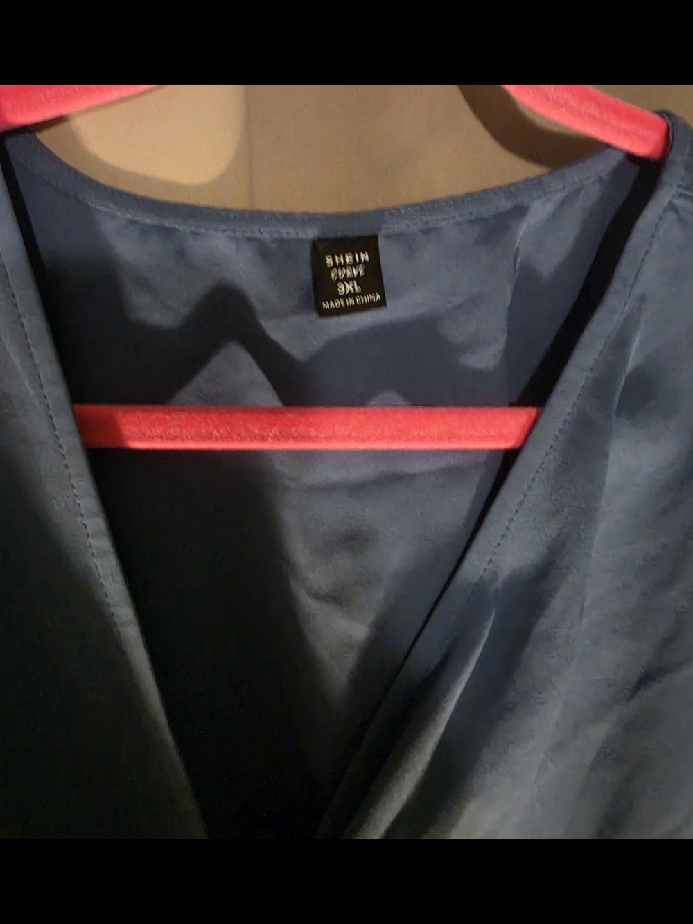 Shein Curve 3XL Blue Wrap Dress - See Photos and Read Description - Picture 2 of 6